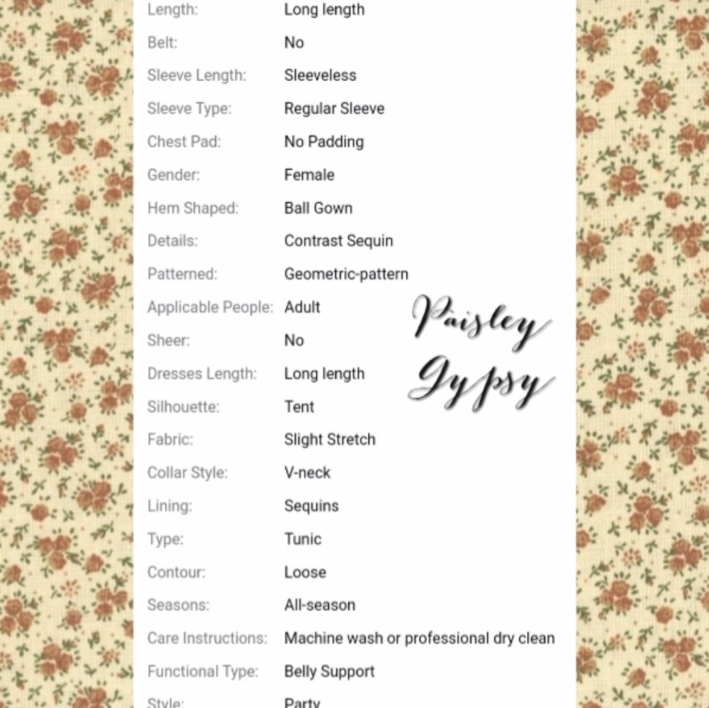 Contrast Sequined Geometric Pattern Maxi Dress NWT - image 11